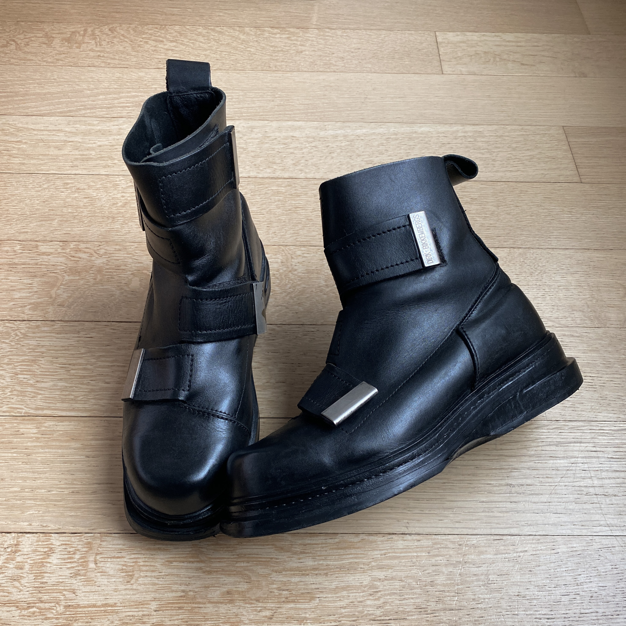 AW95 Dirk Bikkembergs Quad Strap Boots goatskn