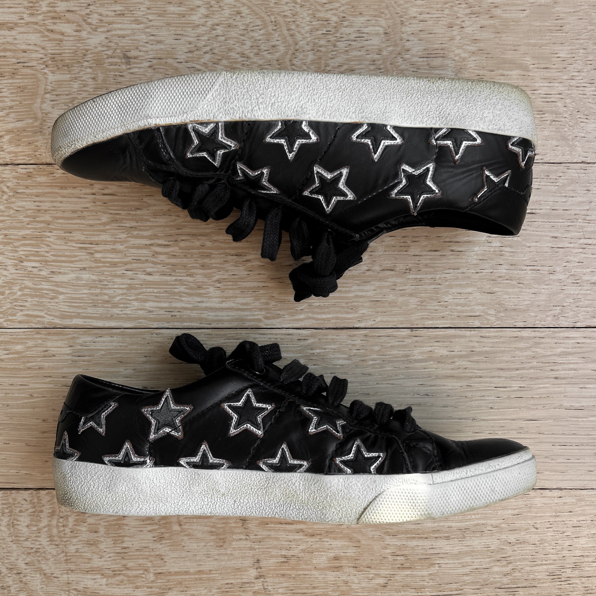 Saint Laurent SL/06 Black Star Low Tops