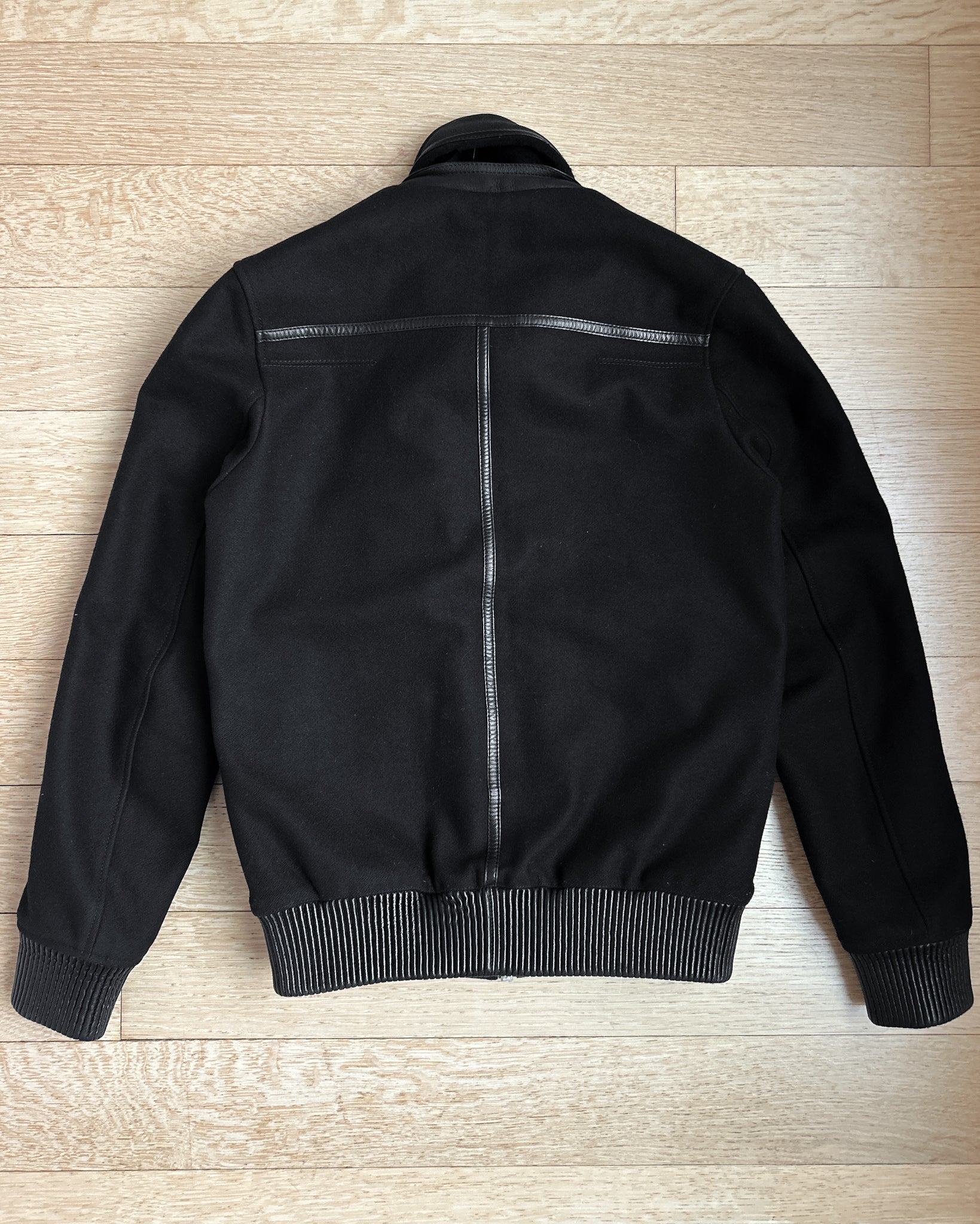 AW09 Dior Homme Wool Jacket with Lambskin Accents