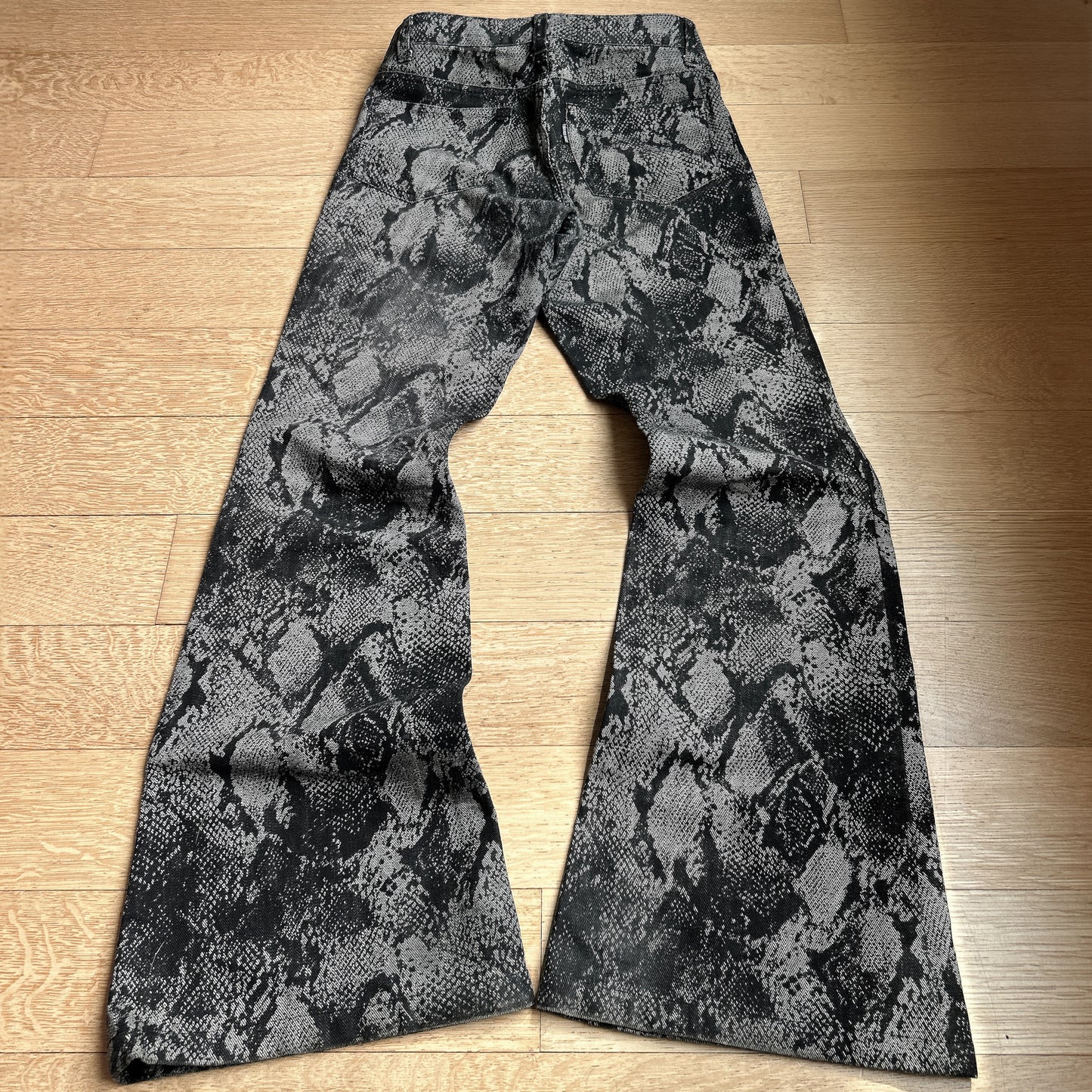 Tornado Mart “Python” Flared Jeans