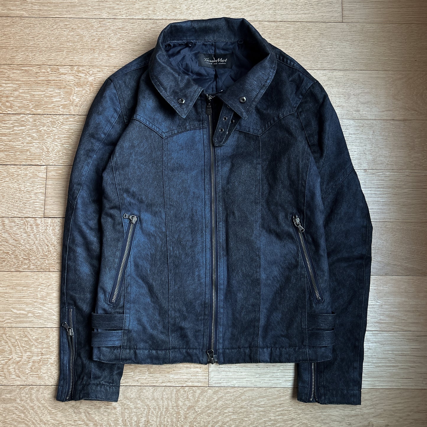 Tornado Mart Blue Suede Jacket