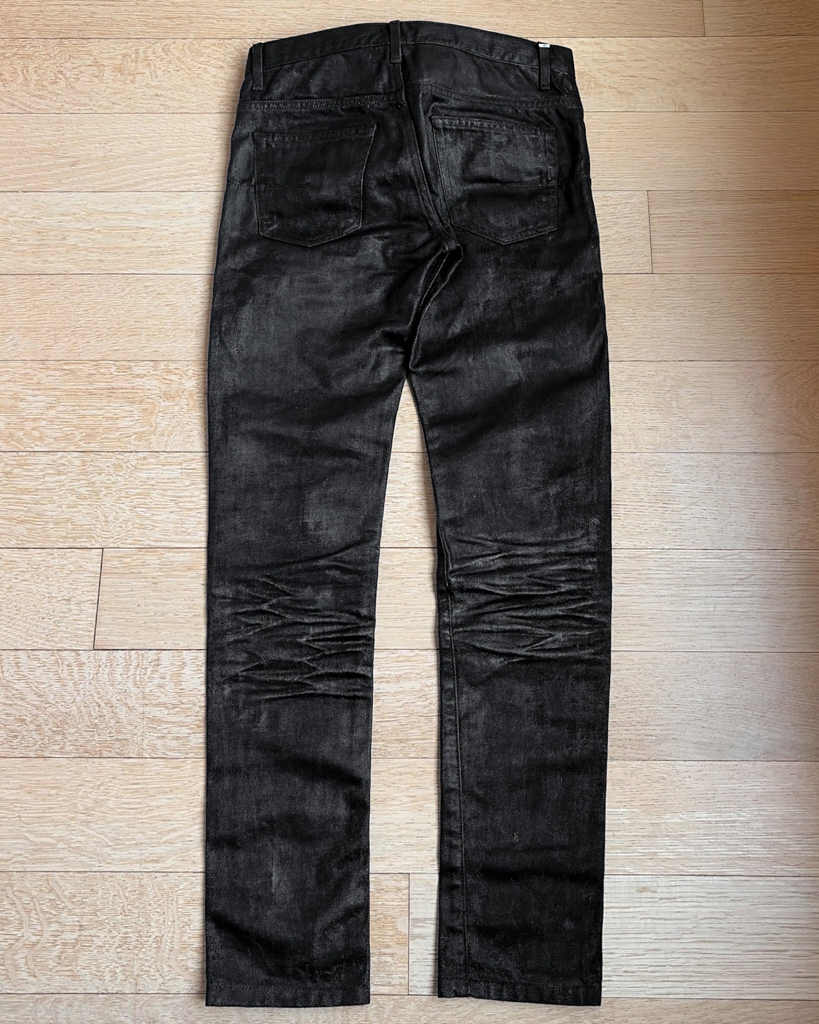 AW08 Dior Homme Waxed Coated Denim Jeans – goatskn