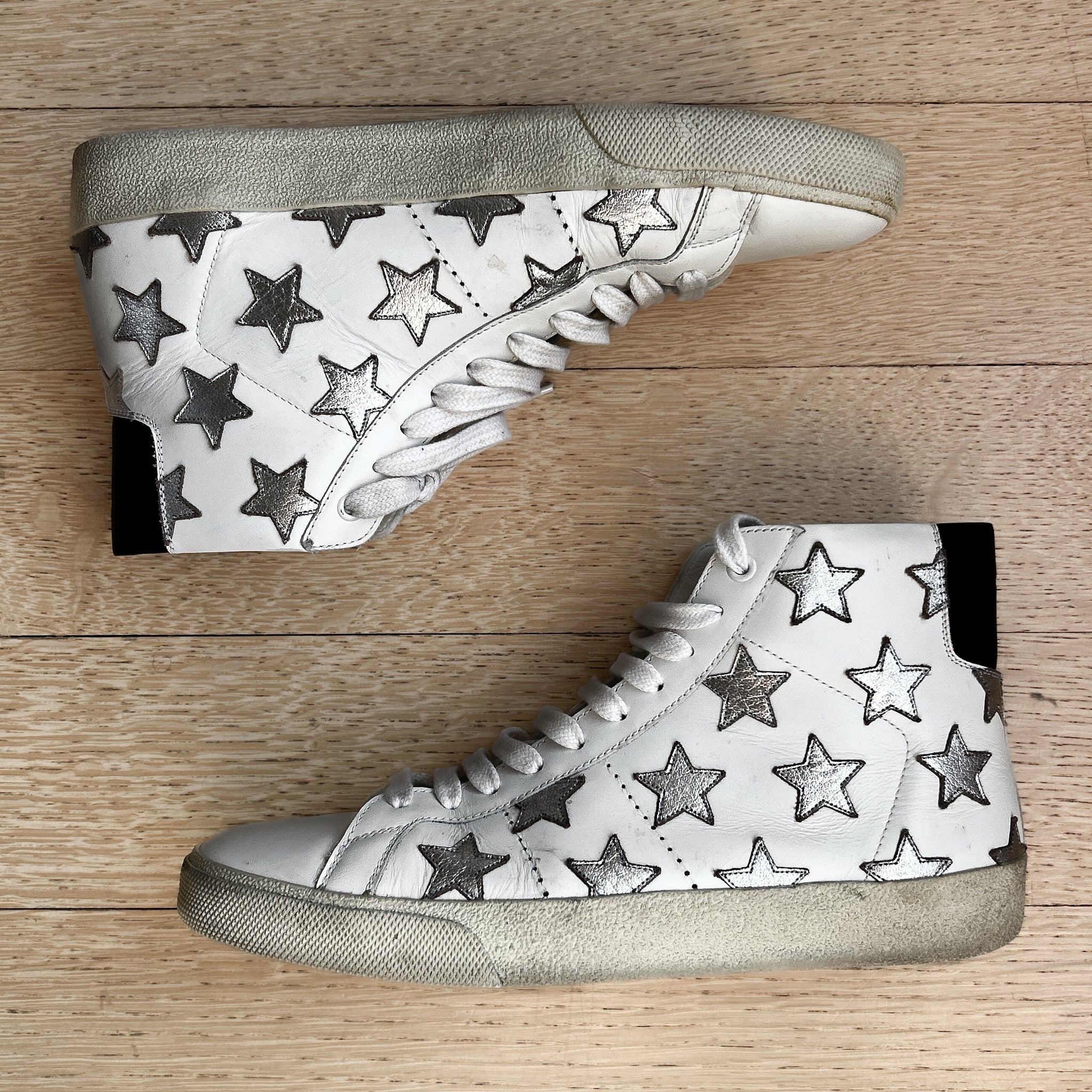 Saint Laurent SL/06 White Star High Tops