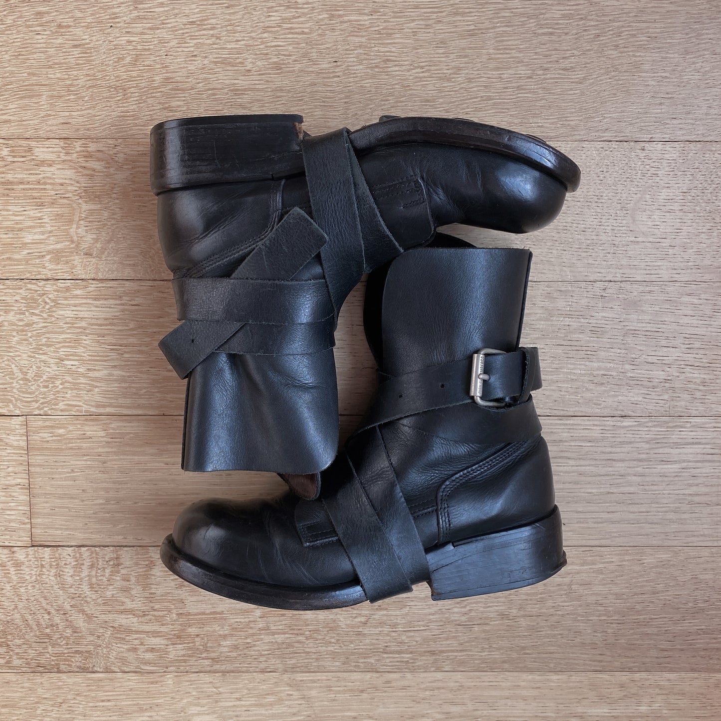 AW98 Dirk Bikkembergs Belted Tanker Boots