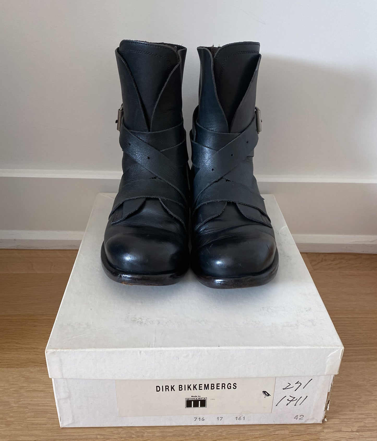 AW98 Dirk Bikkembergs Belted Tanker Boots