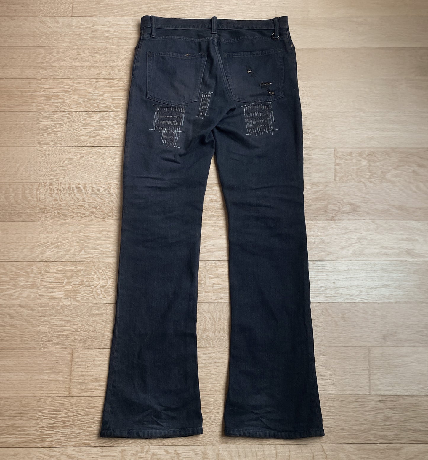 IfSixWasNine Black MudMax Pierced Jeans