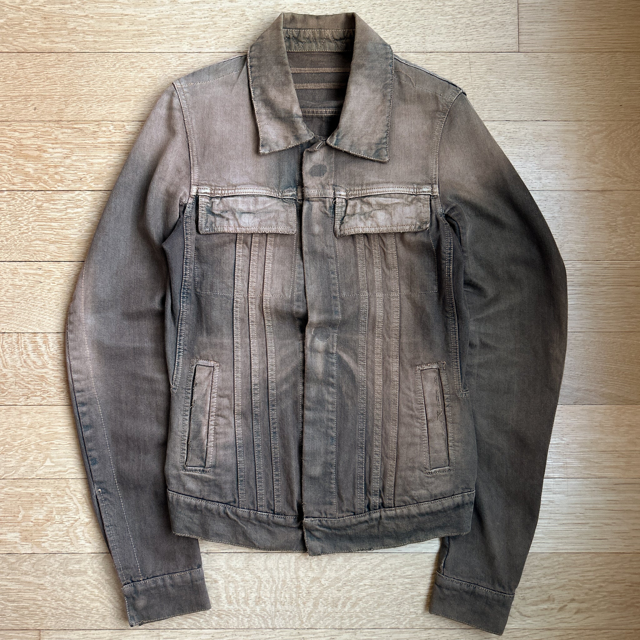 AW06 Rick Owens Dustulator Washed Denim Jacket