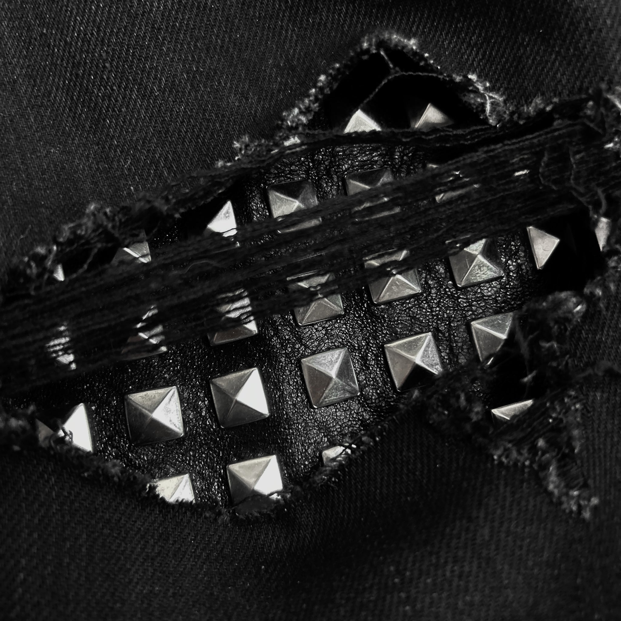 Saint Laurent by Hedi Slimane Studded Knee Jeans