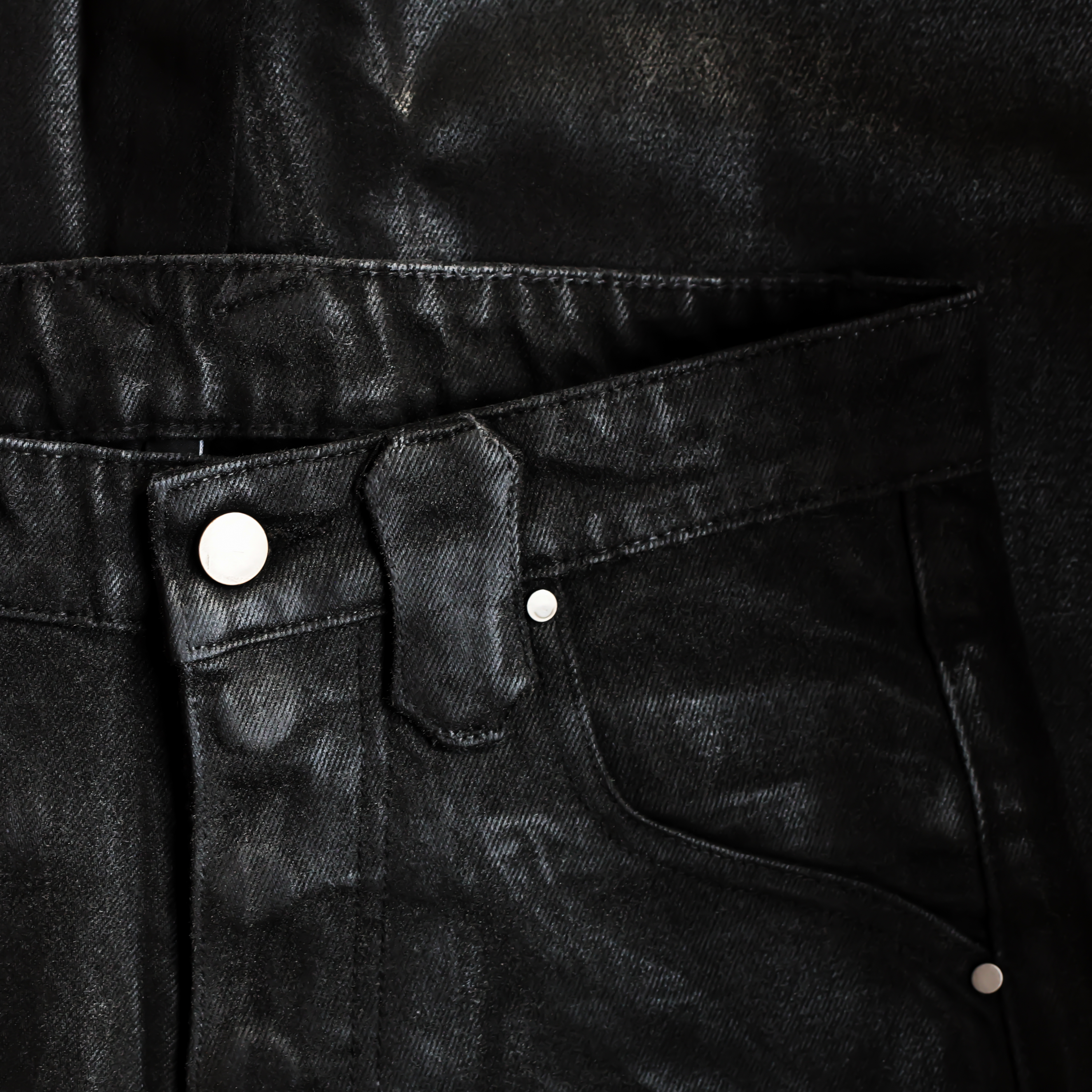 Icarus Waxed Flared Jeans
