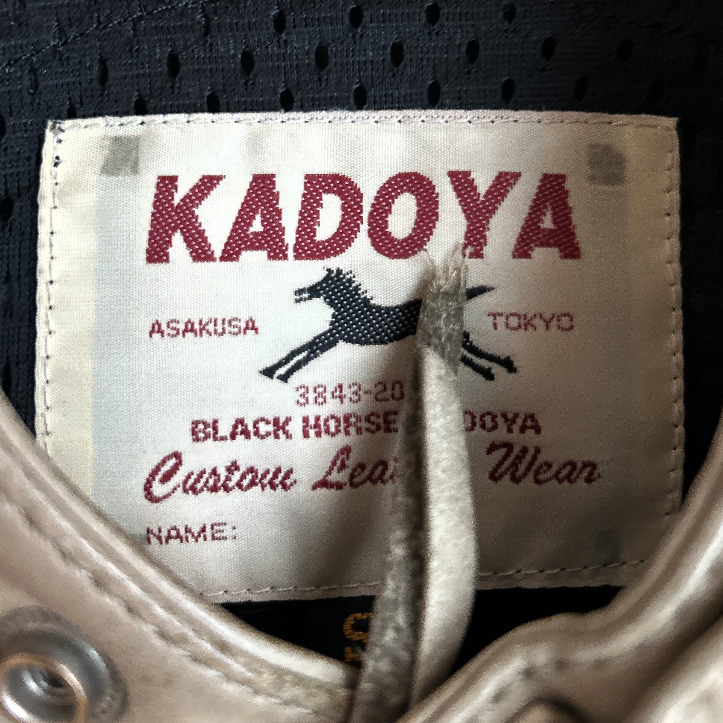 Kadoya K’s Leather “Black Horse” Leather Jacket