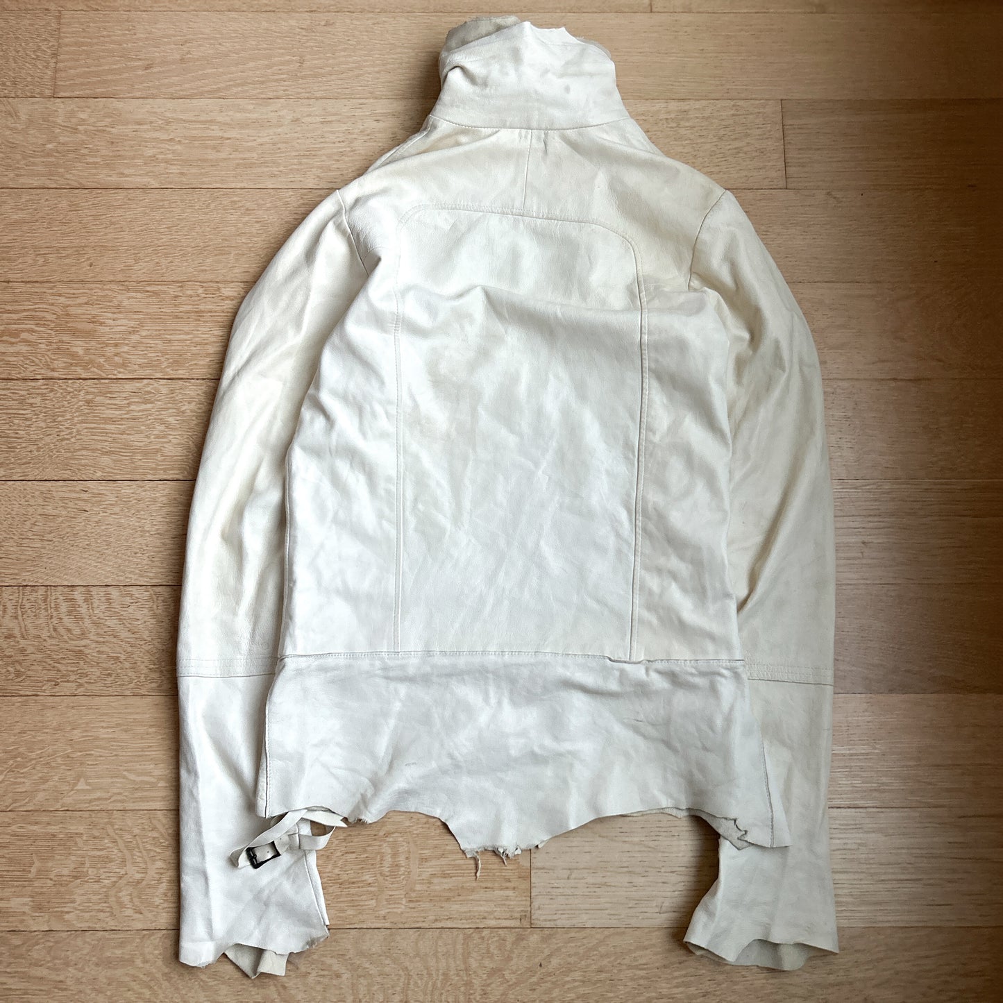 2000s Michel Berandi White Lambskin Jacket