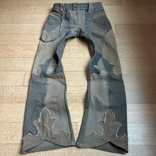 90s A&G “Fleur” Flared Jeans with Sterling Silver Hardware