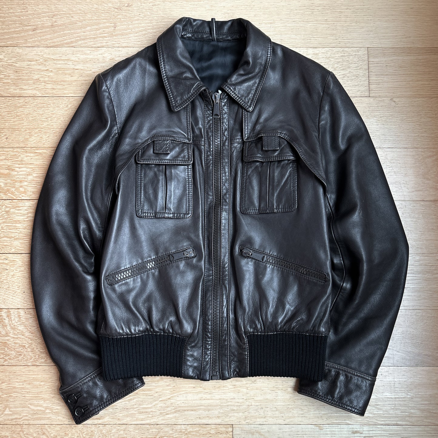 AW06 Dior Homme Dark Brown A1 Flight Jacket