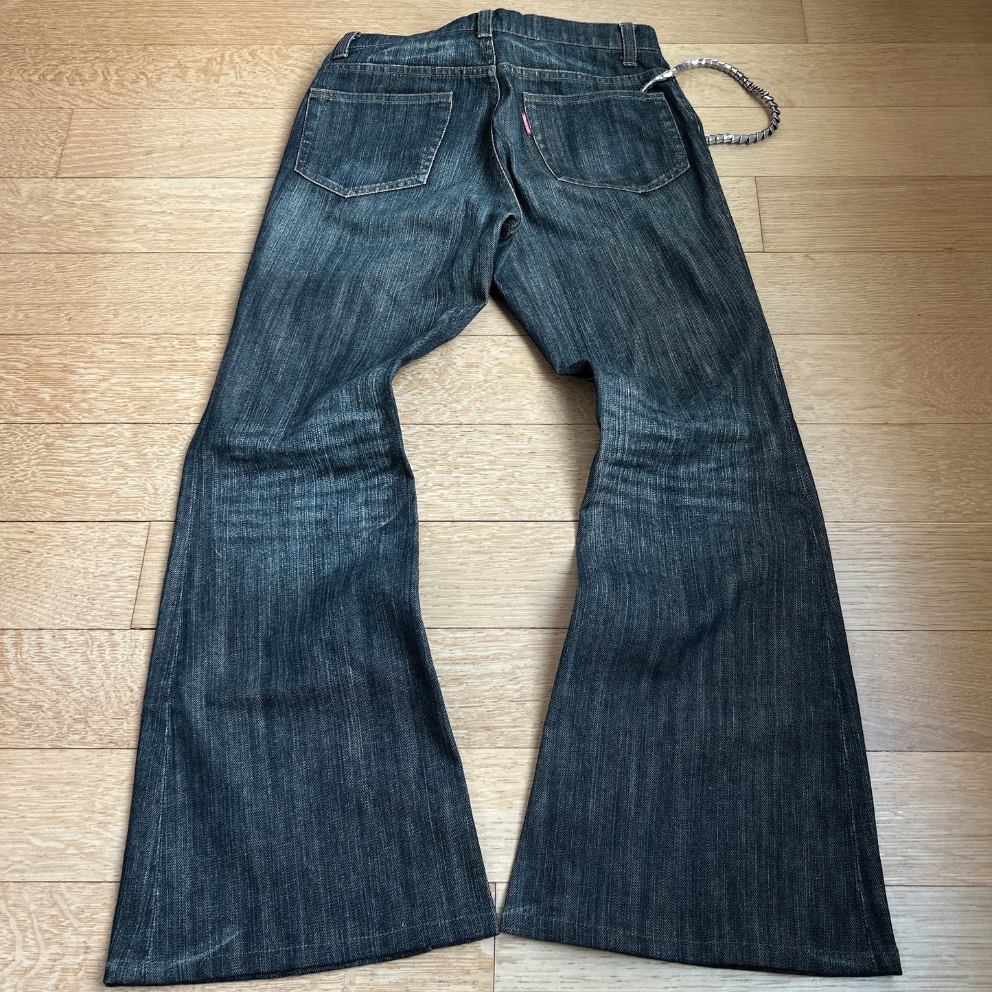 Tornado Mart Blue Washed Flared Jeans