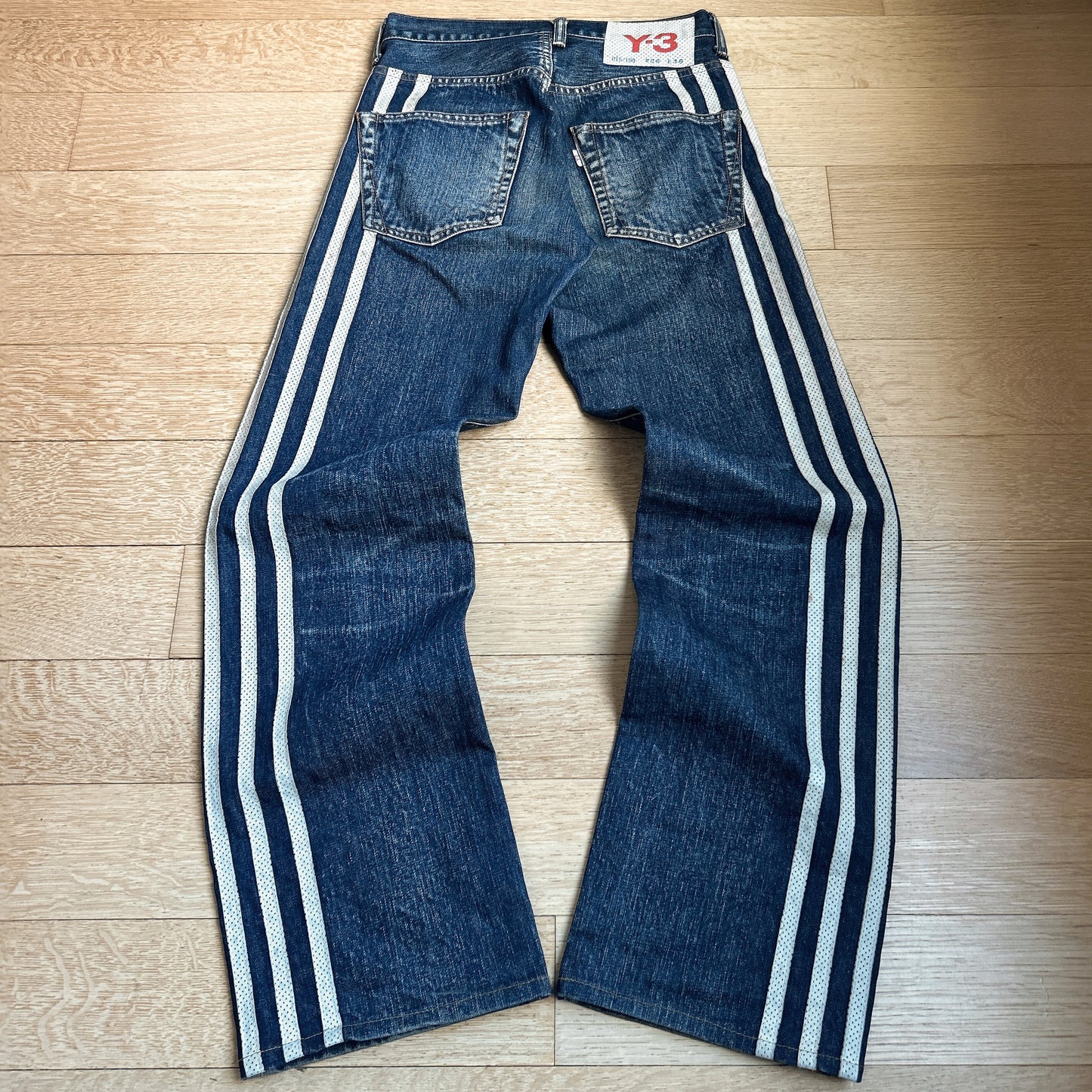 SS04 Yohji Yamamoto Y-3 x Adidas Spotted Horse Jeans