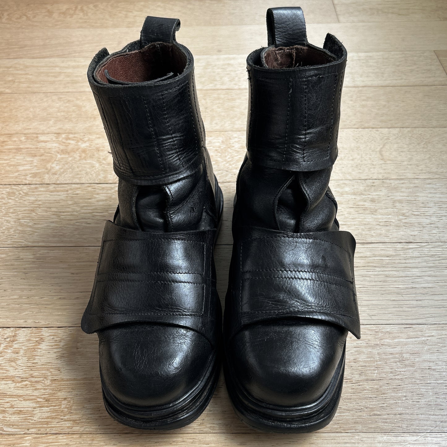 AW95 Dirk Bikkembergs Double Strap Leather Boots